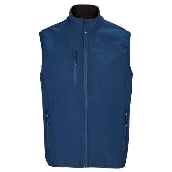 SOLS Mens Falcon Softshell Recycled Body Warmer / Abyss Blue - Picture 1 of 3